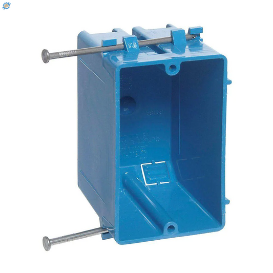 1-Gang 18 Cu. In. Blue PVC New Work Electrical Switch and Outlet Box (Case of 100)