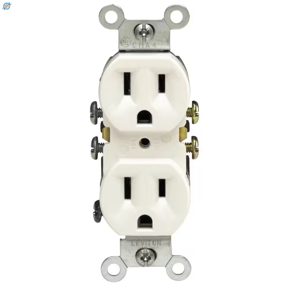 15 Amp 125 V Duplex Outlet/Receptacle, White (10-Pack) 05320-WMP