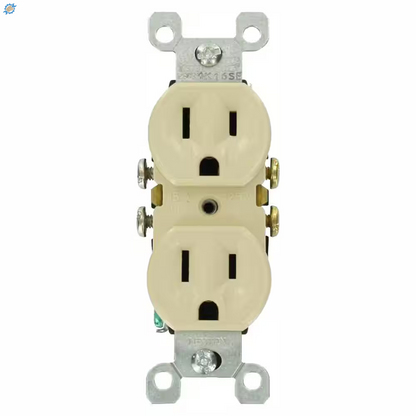 15 Amp 125 V Duplex Outlet/Receptacle, White (10-Pack) 05320-WMP