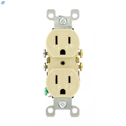 15 Amp 125 V Duplex Outlet/Receptacle, White (10-Pack) 05320-WMP