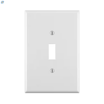 1-Gang White Toggle Plastic Jumbo/Oversized Wall Plate (1-Pack) 88101-00W