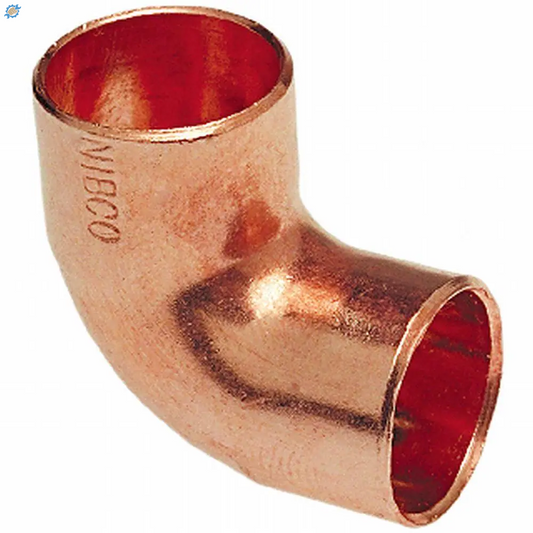 1/2 In. Copper Pressure 90-Degree Cup X Cup Elbow Fitting