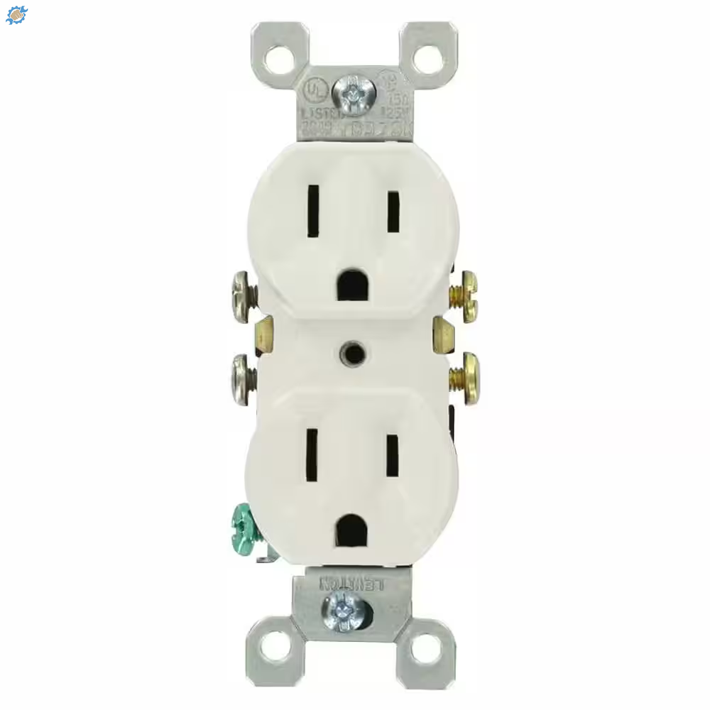 15 Amp 125 V Duplex Outlet/Receptacle, White (10-Pack) 05320-WMP