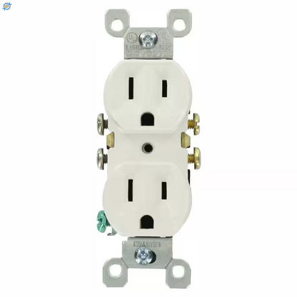 15 Amp 125 V Duplex Outlet/Receptacle, White (10-Pack) 05320-WMP