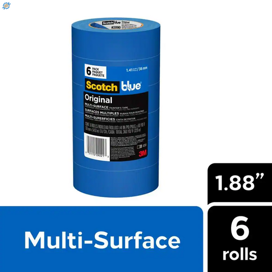 Scotchblue 1.88 In. X 60 Yds. Original Multi-Surface Painter'S Tape (6-Pack)