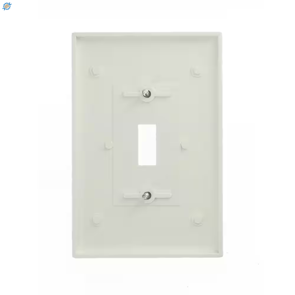 1-Gang White Toggle Plastic Jumbo/Oversized Wall Plate (1-Pack) 88101-00W