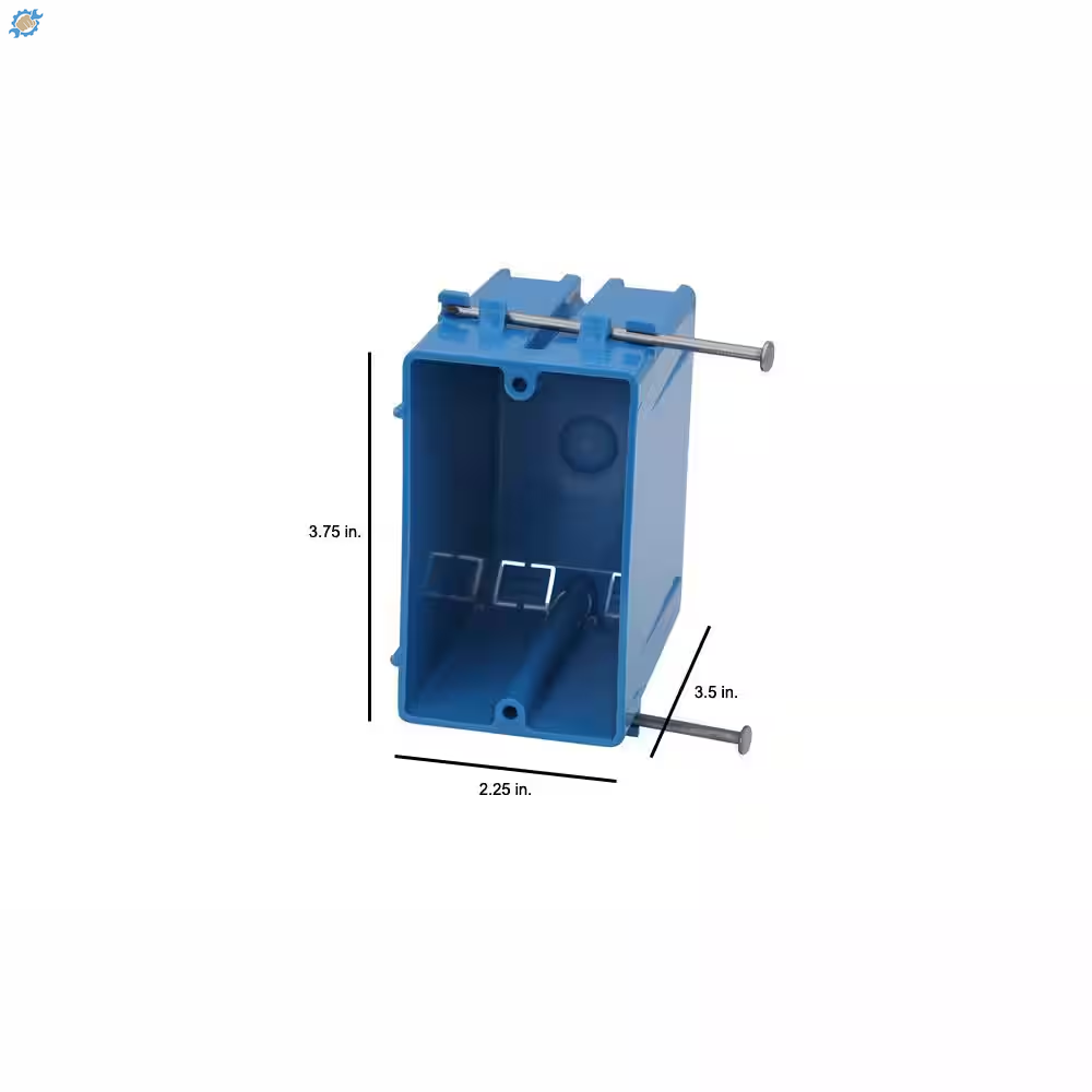 1-Gang 22 Cu. In. New Work PVC Electrical Outlet Box